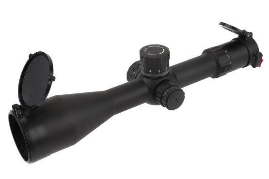 PLX5 6-30x56mm Platinum series rifle scope with front focal plane DEKA AMS MIL reticle features premium optical glass